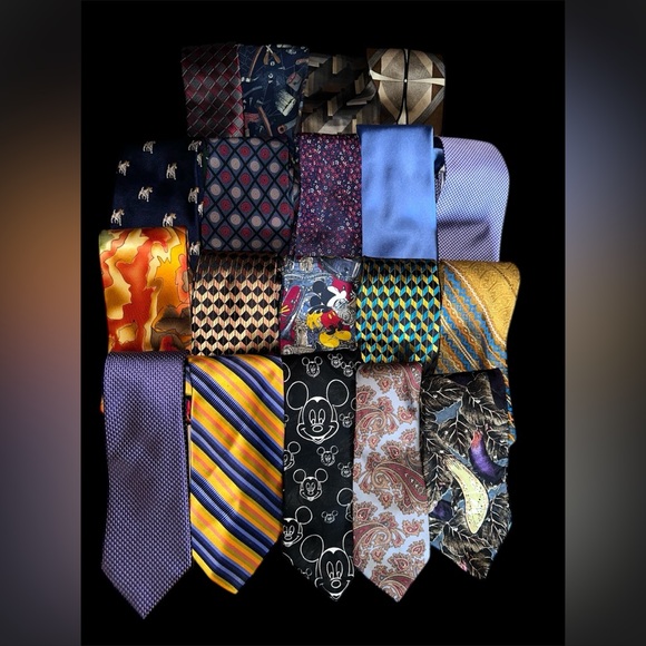 diffrrent brands Other - 19 Ties Craft, Wear or Resell Lot